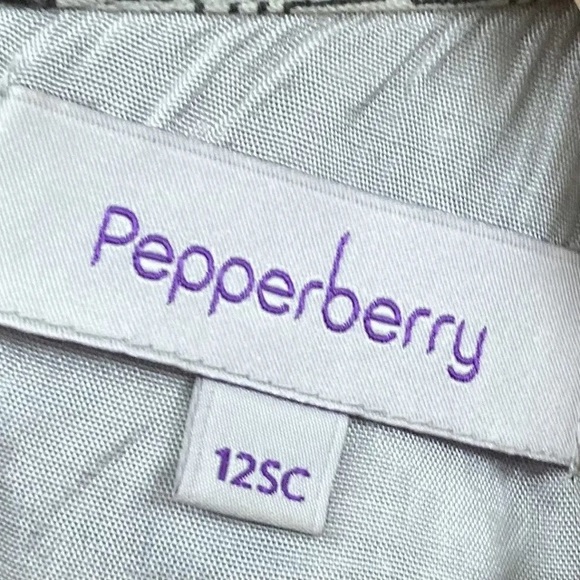 Bravissimo Pepperberry Dress Super Curvy Viscose Red Grey UK 12 Geo Print Lined - Picture 7 of 8